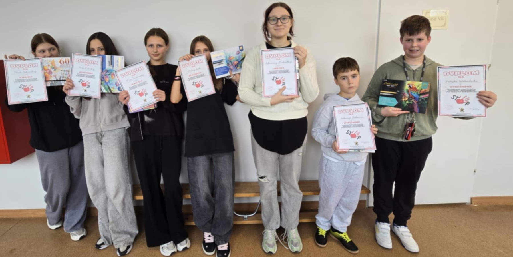 Rozstrzygnięcie szkolnego konkursu plastycznego  „Wspieram – nie popieram. Stop przemocy rówieśniczej!”
